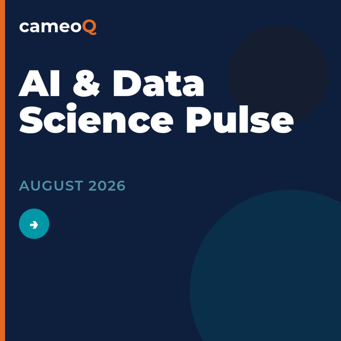 The Pulse August 2026 cover — AI & Data Science Pulse monthly magazine by cameoQ